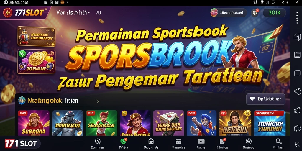 Tampilan gameplay 171SLOT dengan berbagai pilihan taruhan olahraga.