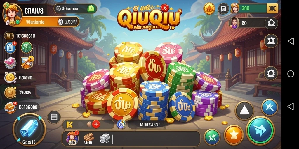 Screenshot gameplay QiuQiu di AW8 yang seru dan mendebarkan.