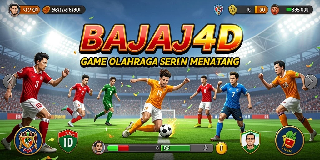 Tangkapan layar utama <strong>BAJAJ4D</strong> menampilkan aksi intens dalam permainan olahraga.