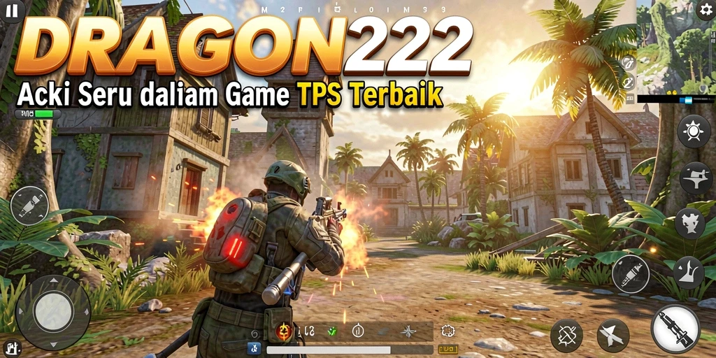 Screenshot DRAGON222 menampilkan aksi seru dalam gameplay TPS.