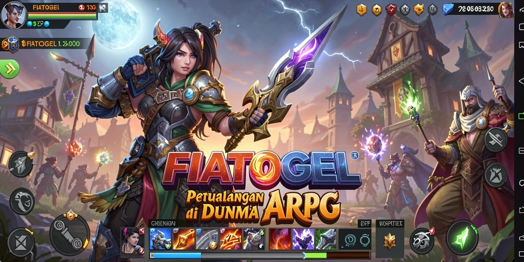 Tampilan gameplay <strong>FIATOGEL</strong> yang menegangkan dan aksi pertarungan yang mendebarkan.