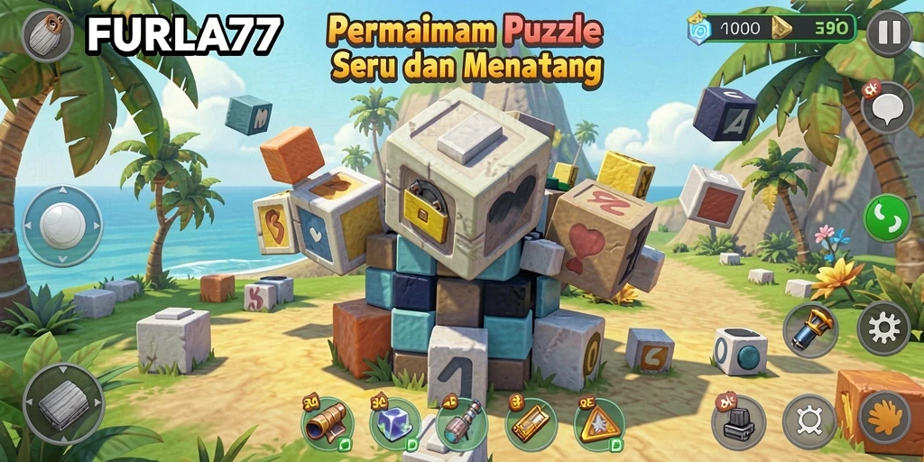 Tangkap layar menunjukkan gameplay seru dari FURLA77 dalam memperlihatkan tantangan Puzzle.
