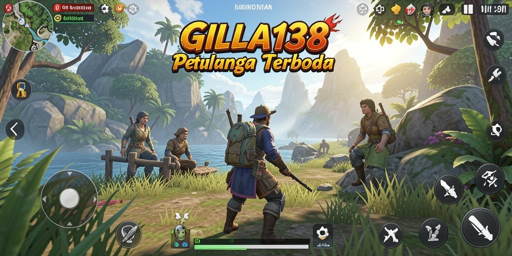 Screenshot gameplay GILA138 menunjukkan petualangan seru di dunia terbuka.