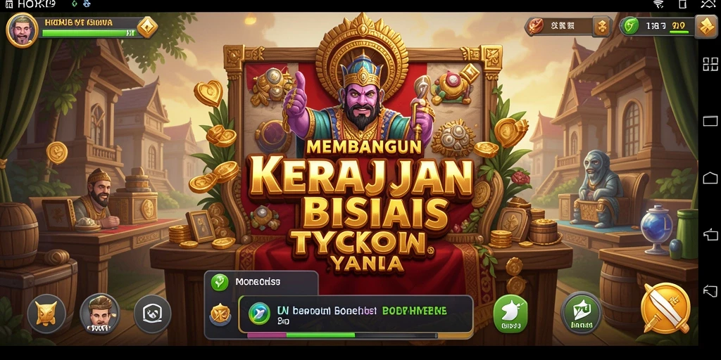 Tampilan gameplay HOKI9 dengan berbagai aktivitas bisnis yang menarik.