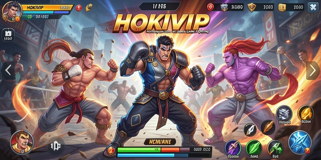 Tampilan gameplay HOKIVIP yang menegangkan dan penuh aksi.
