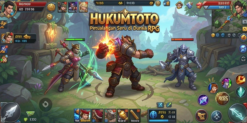 Screenshot gameplay <strong>HUKUMTOTO</strong> menampilkan aksi seru di dunia RPG.