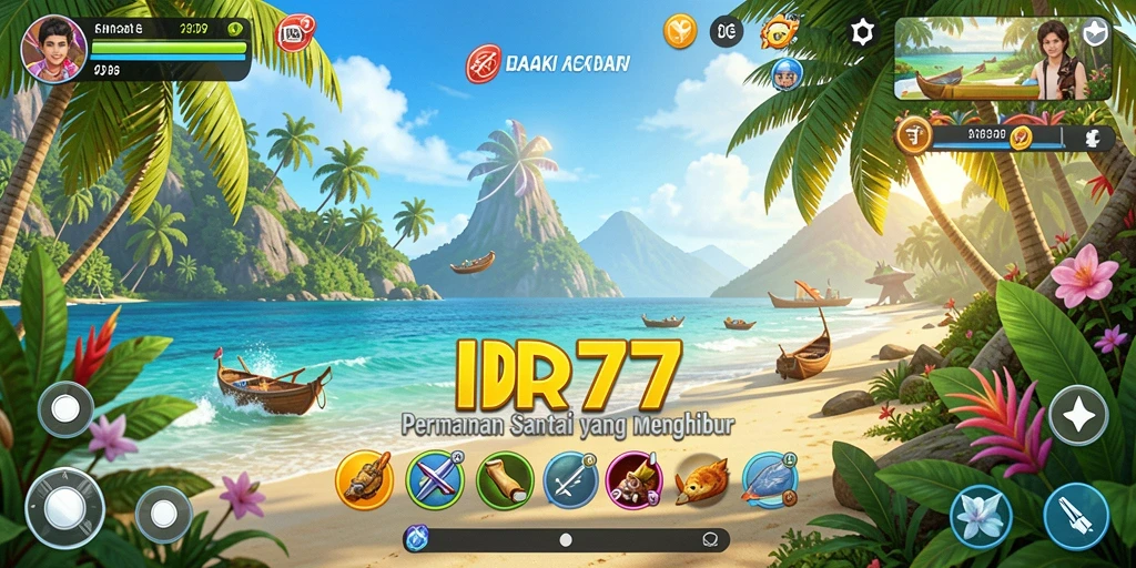 Screenshot gameplay IDR77 yang penuh warna dan seru.