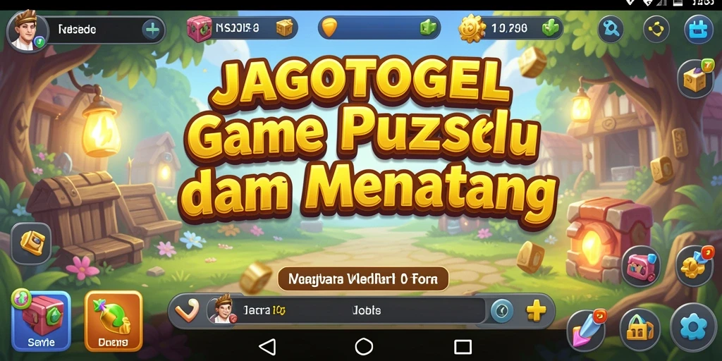 Screenshot gameplay JAGOTOGEL yang menunjukkan tantangan puzzle.