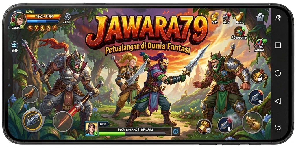 Tampilan gameplay menantang dan penuh petualangan di JAWARA79.