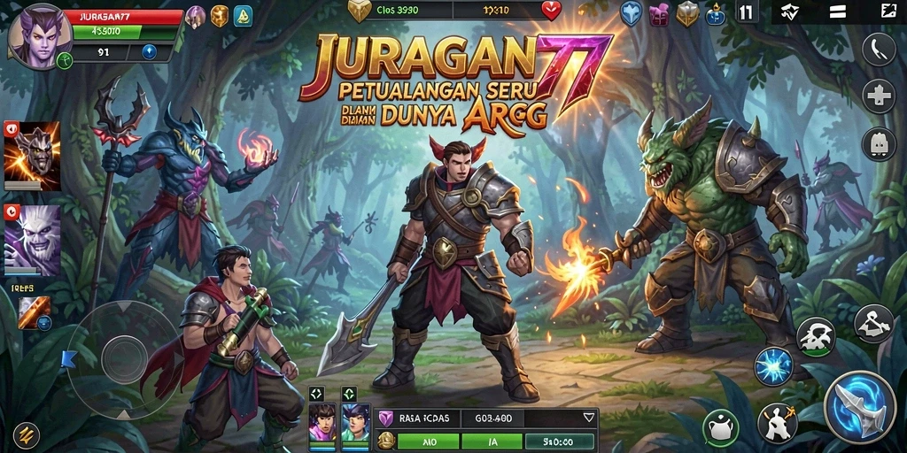 Tampilan gameplay menarik dari JURAGAN77 yang penuh aksi.