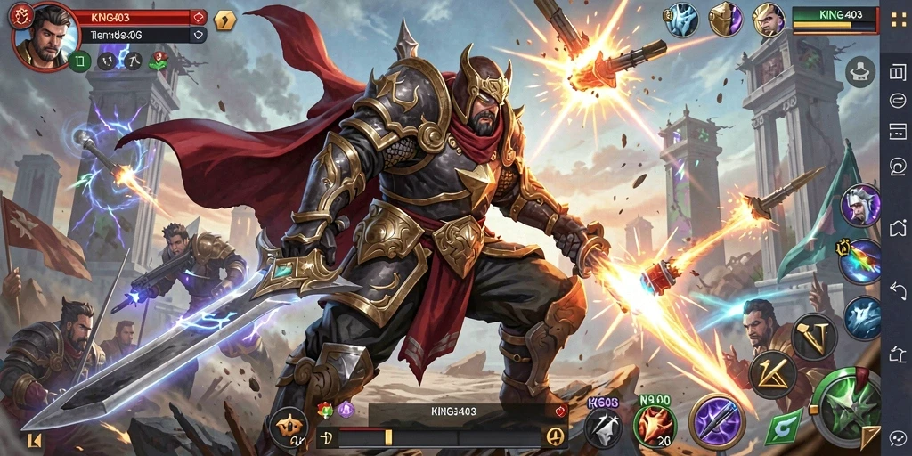 Tampilan gameplay KING403 yang menegangkan dan menarik.