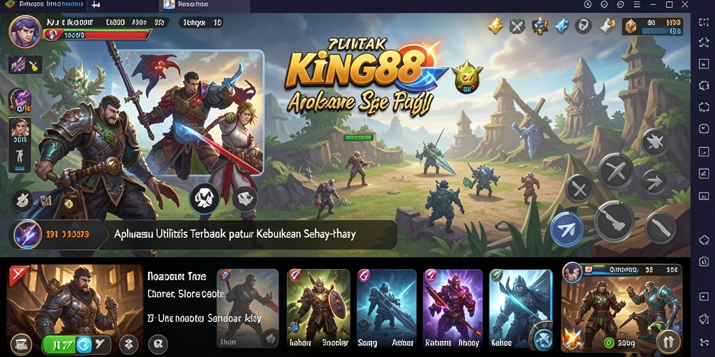 Screenshot KING88 menampilkan antarmuka pengguna yang intuitif.