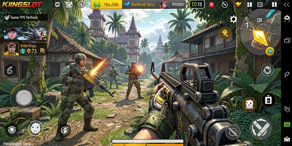 Tampilan gameplay KINGSLOT yang menegangkan dan seru.