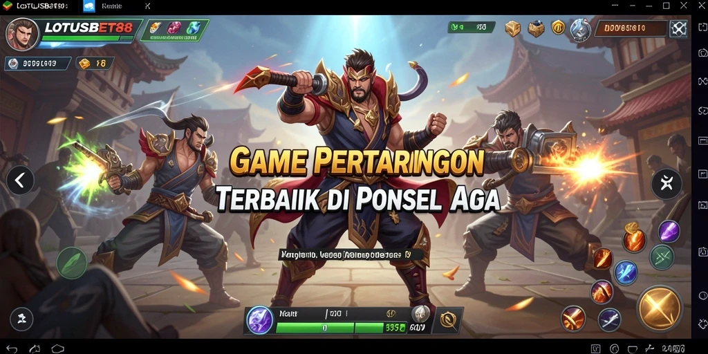 Tampilan gameplay seru dari LOTUSBET88, adu fisik yang menegangkan.