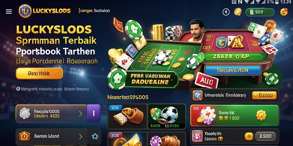 Tampilan gameplay LUCKYSLOTS yang menarik untuk taruhan olahraga.