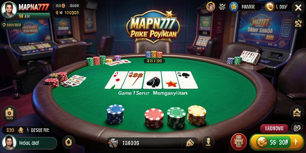 Tampilan gameplay MAPNA777 yang menarik saat bermain Poker.
