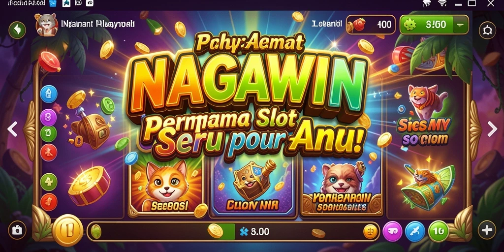 Screenshot gameplay NAGAWIN menampilkan serunya bermain slot.
