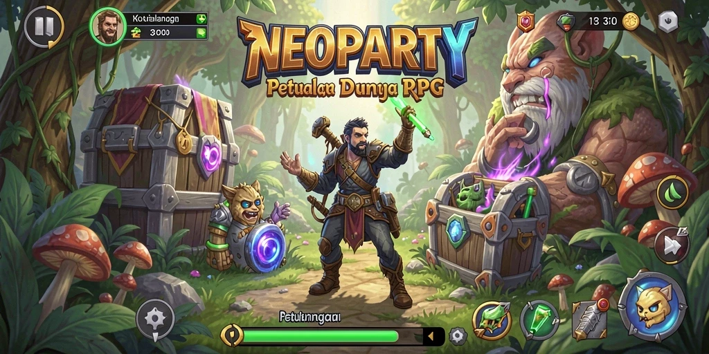 Gameplay RPG yang mendebarkan di NEOPARTY.