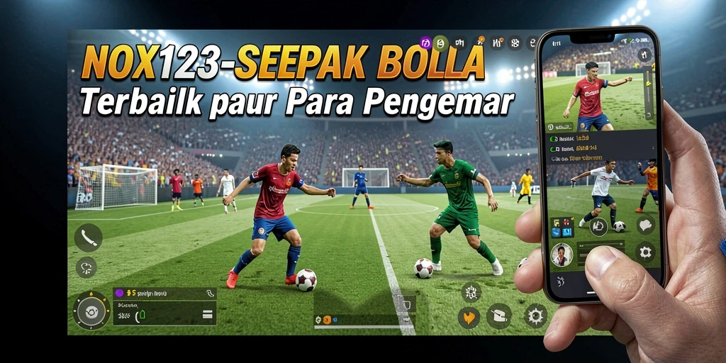 Tampilkan gameplay seru dari NOX123 dengan aksi sepak bola yang menakjubkan.
