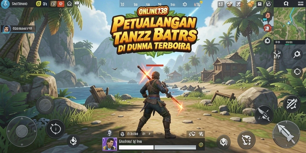 Tangkapan layar menunjukkan karakter menjelajahi dunia luas di ONLINE138.