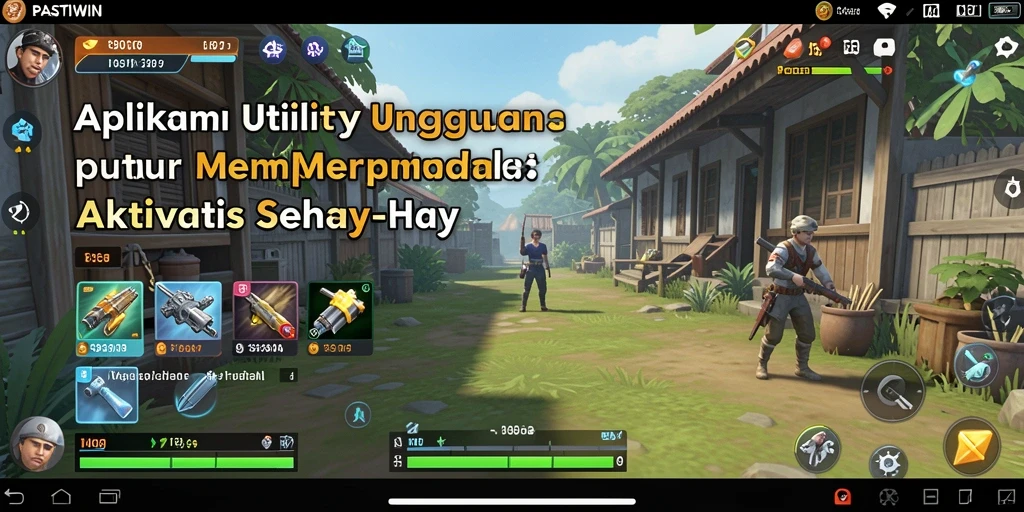 Screenshot utama PASTIWIN menampilkan fitur pengingat dan manajemen tugas.