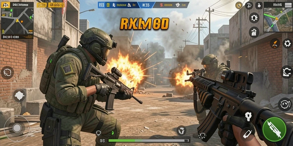 Tampilan gameplay RK55 yang seru dan mendebarkan.