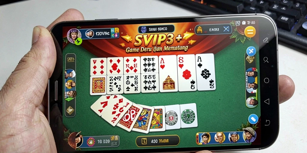 Tampilan gameplay menarik dari SVIP3 dalam permainan Domino.