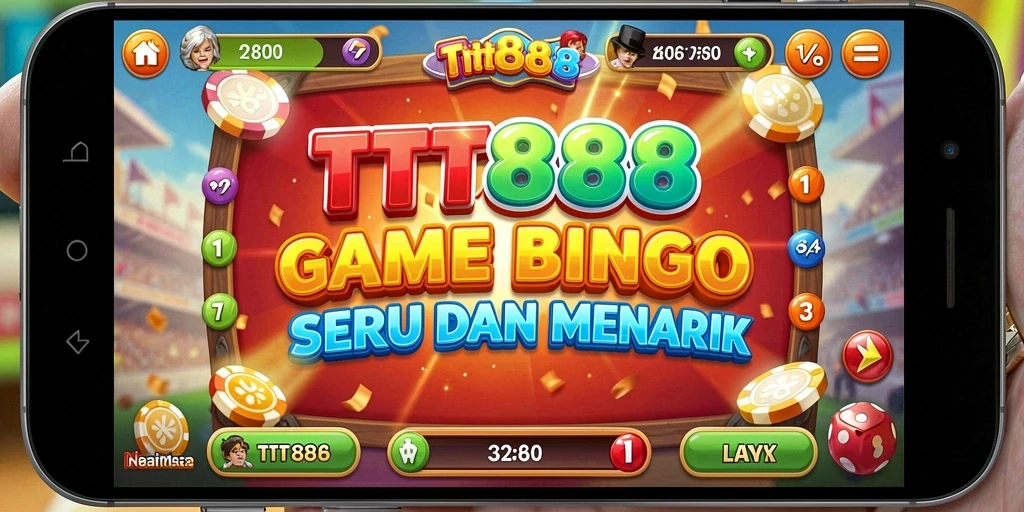 Screenshot gameplay Bingo TTT888 yang seru dan interaktif.