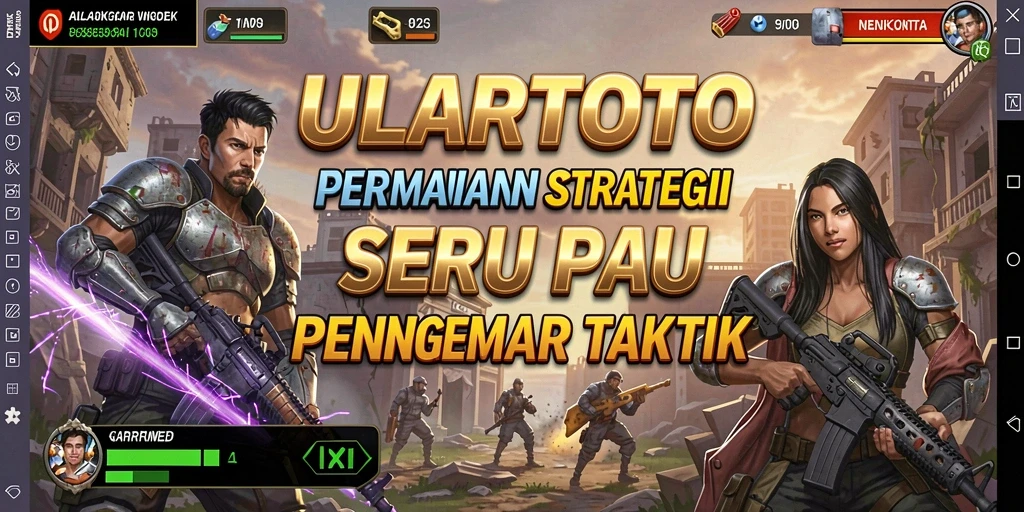 Tangkapan layar utama ULARTOTO menampilkan aksi strategi yang mendebarkan.