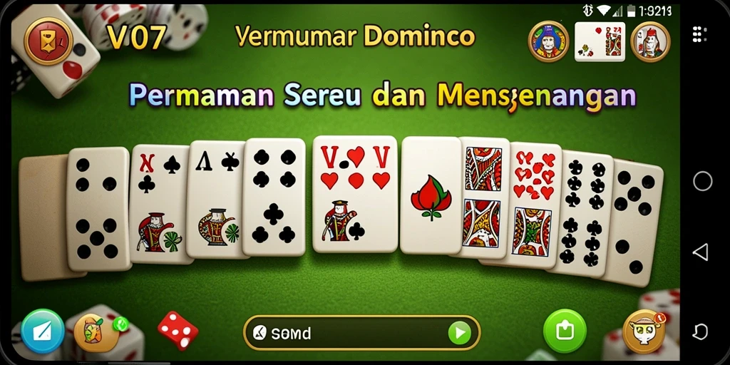 Menampilkan gameplay menarik dan kompetitif dalam permainan Domino.