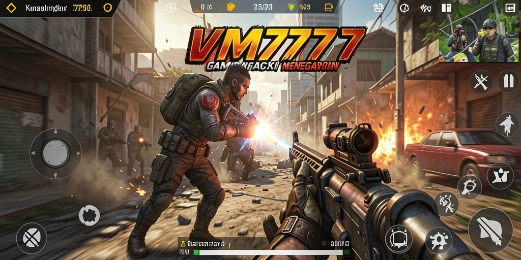 Tampilan gameplay TPS yang seru dan mendebarkan dalam VM777.
