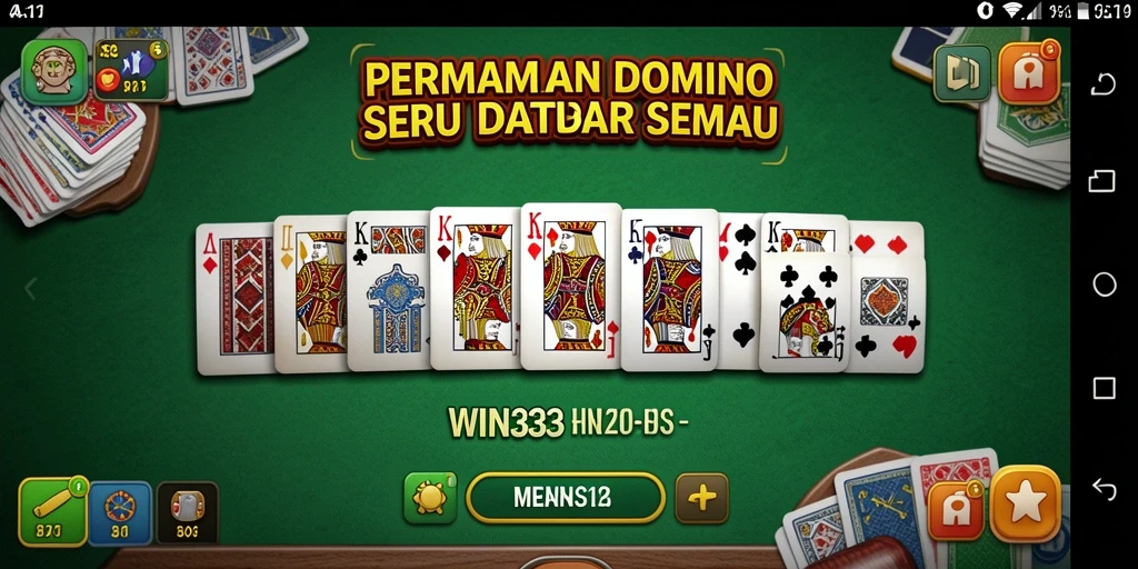 Screenshot gameplay WIN33 menampilkan aksi seru permainan Domino.