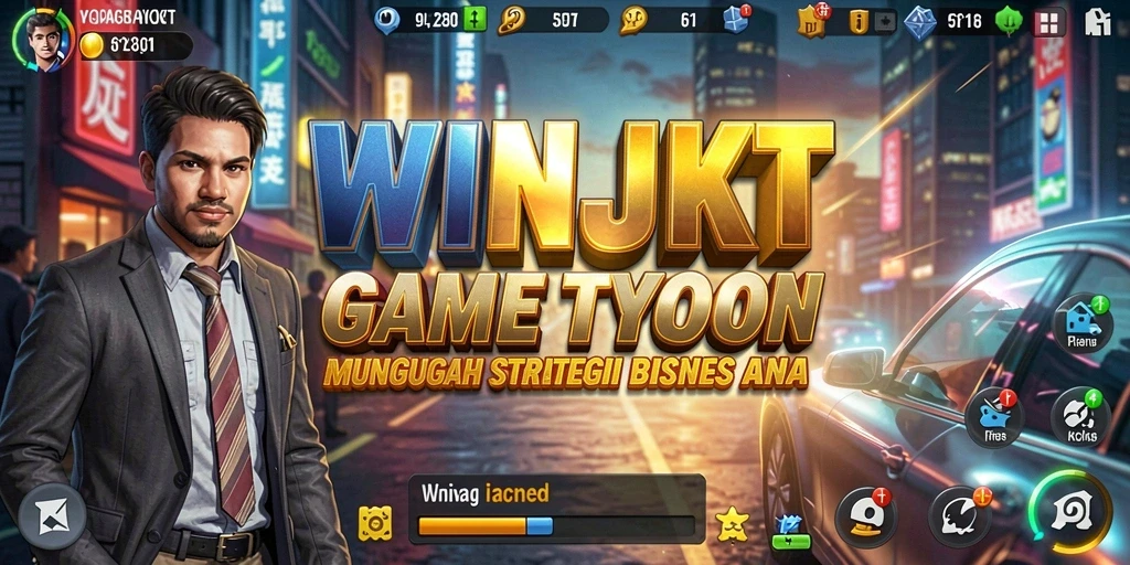 Screenshot gameplay WINJKT yang menampilkan strategi bisnis yang menarik.