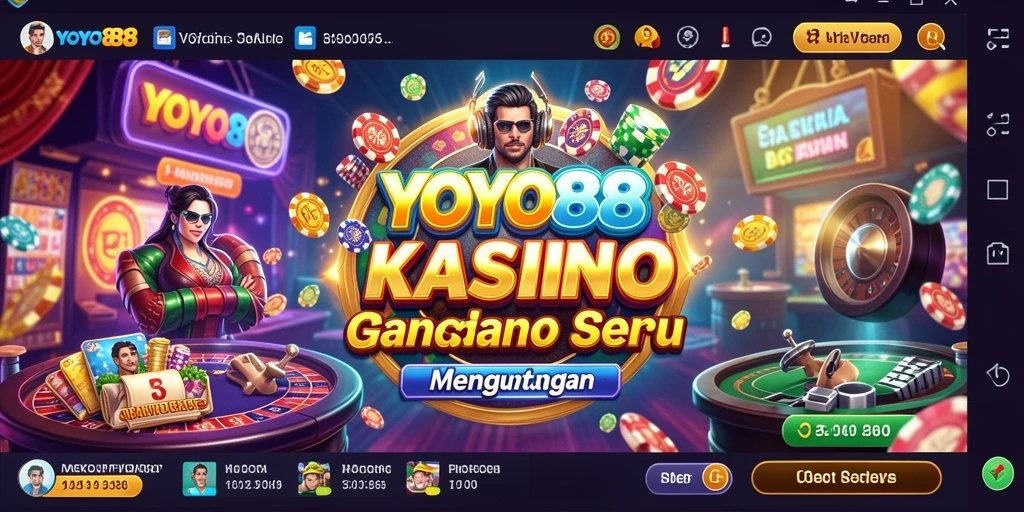 Tampilan gameplay menarik dari YOYO88 dengan berbagai permainan Kasino.